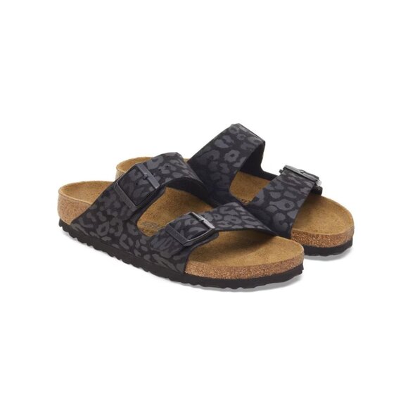 Birkenstock Arizona Synthetics Unisex Sandals – Leo Black - Picture 3 of 5